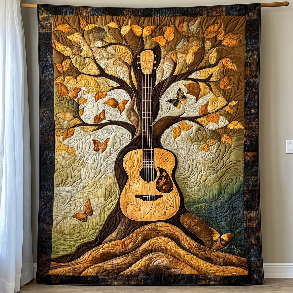 Acoustic Serenity WG1001017CL Quilt Blanket