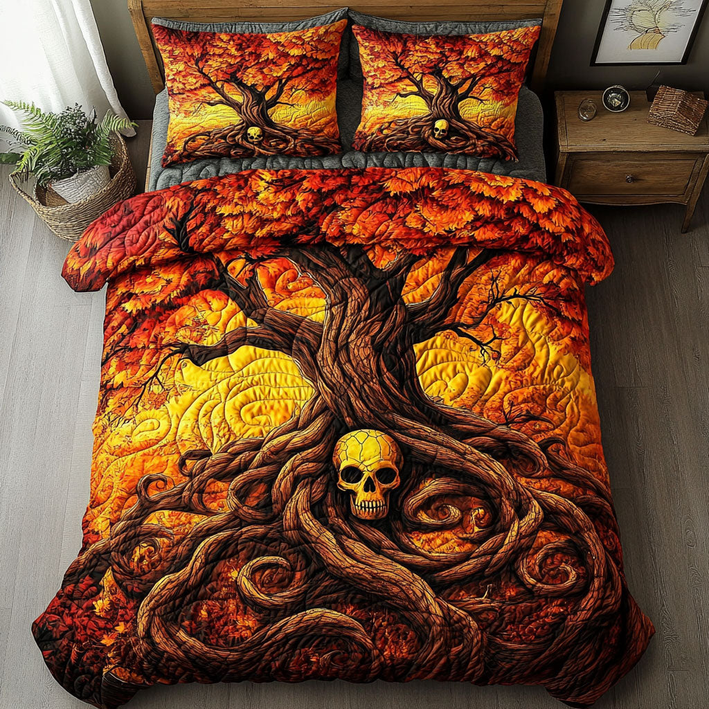 Mystic Tree And Skull WY1302103CL Quilted Bedding Set