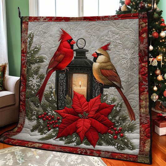 Winter Cardinal CW2110001CL Quilt Blanket
