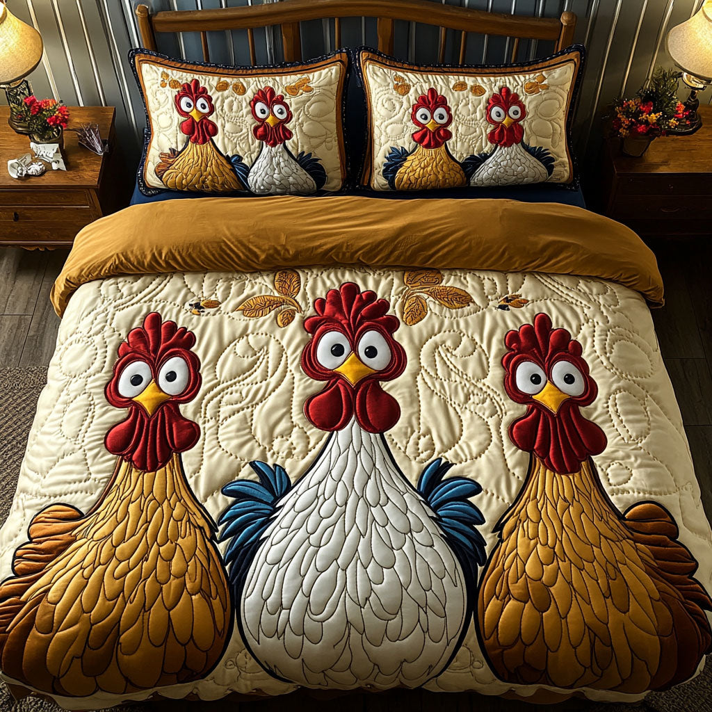 Funny Chicken WJ1803025CL Duvet Cover Set