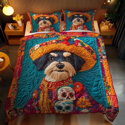 Colorful Schnauzer Traditions WN0302048CL Duvet Cover Set