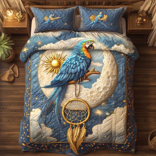 Parrot Blue Dreamcatcher WT0602008CL Quilted Bedding Set