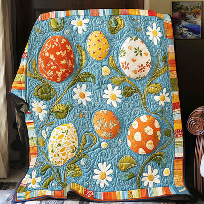 Easter Egg In Garden WY2301054CL Quilt Blanket