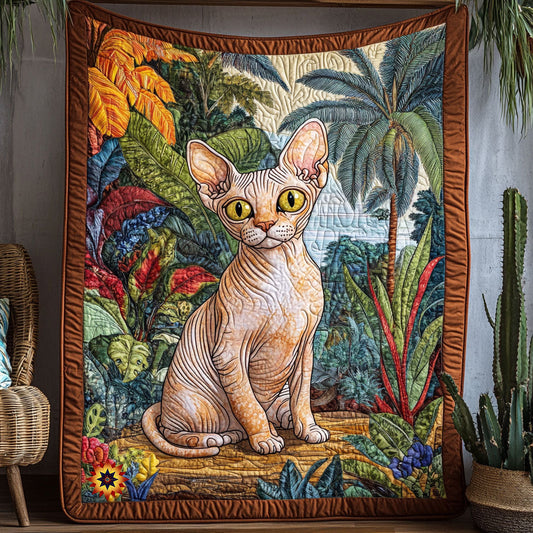 Sphynx Cat WX0811034CL Quilt Blanket