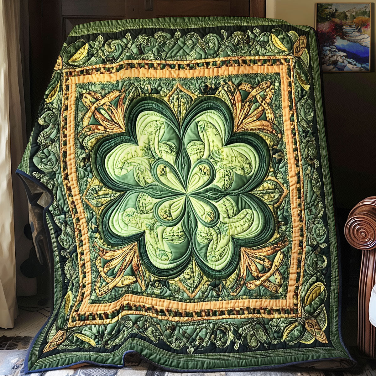 Lucky Clover WX0601023CL Quilt Blanket