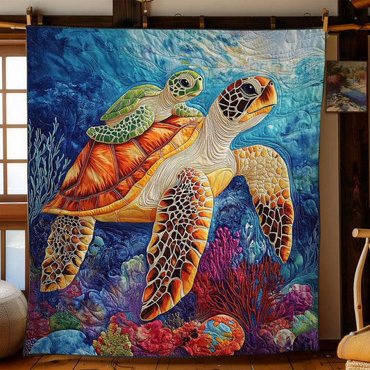 Tortoise And Turtle WY0202072CL Quilt Blanket