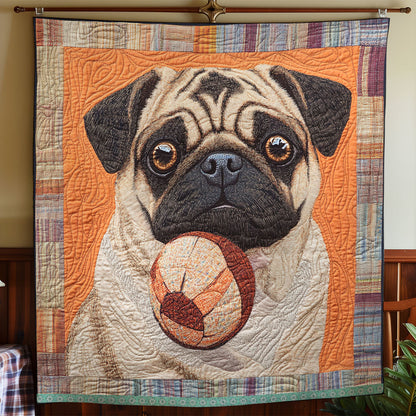 Pug Ball WX1812033CL Quilt Blanket