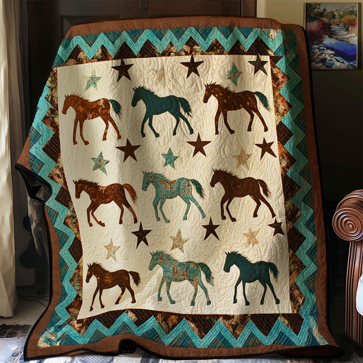 Native Horse WJ0302019CL Quilt Blanket
