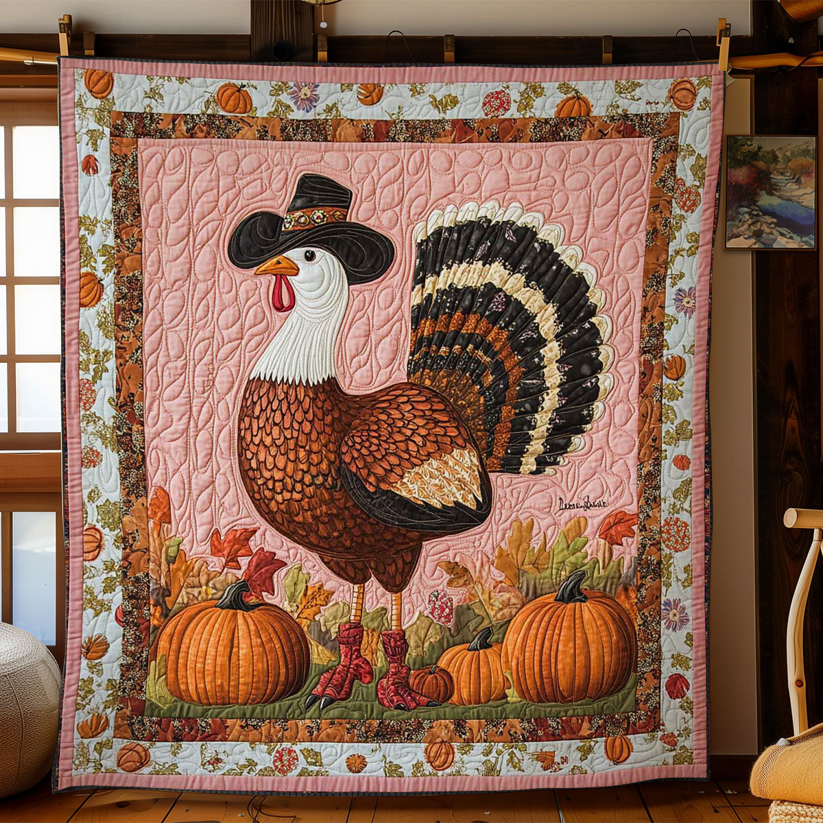 Western Turkey Feast WN0801031CL Quilt Blanket