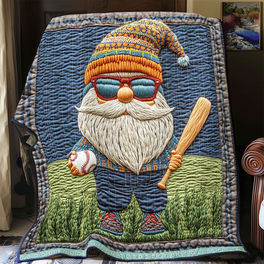 Cheerful Gnome WX2512005CL Quilt Blanket