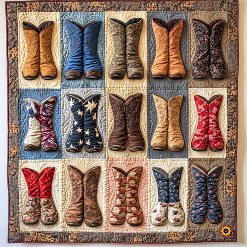 Cowboy Boots WY1811016CL Quilt Blanket