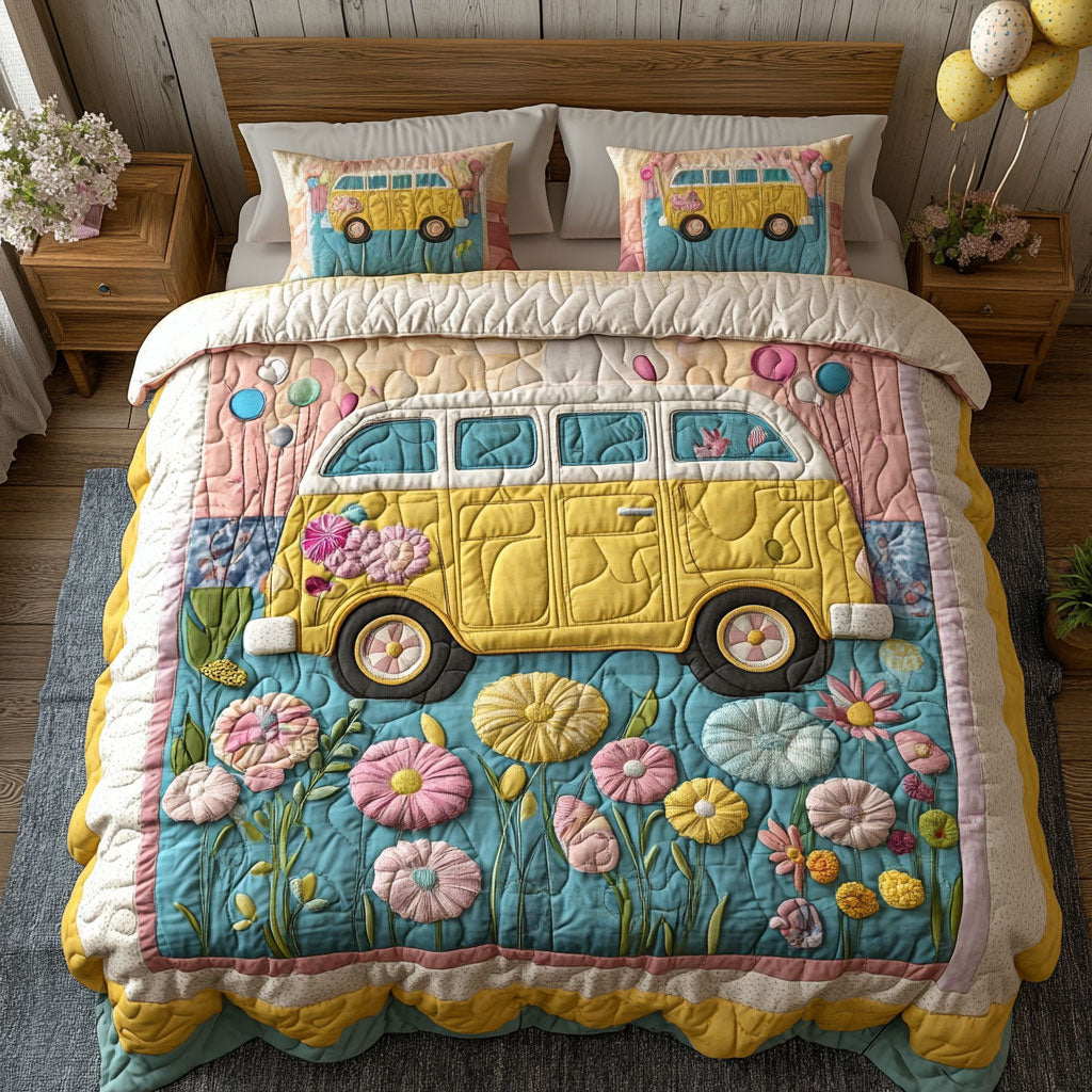 Van In Flower WY2901116CL Duvet Cover Set