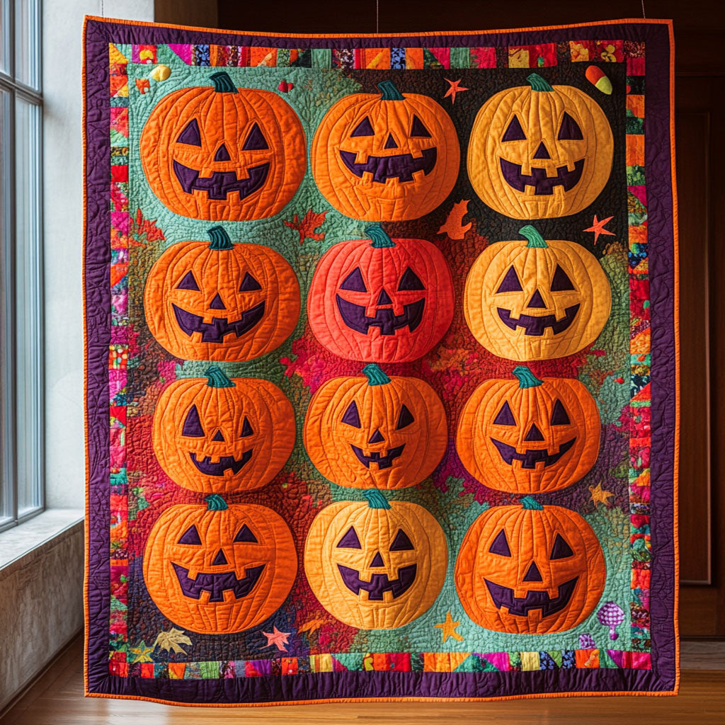Pumpkin Paradise CP0309104CL Quilt Blanket