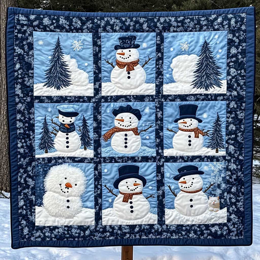 Snowman Winter WN0710021CL Quilt Blanket