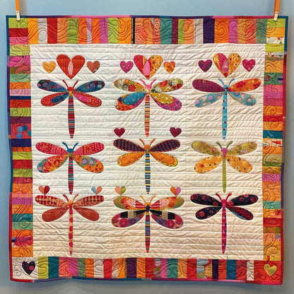 Patchwork Dragonfly WJ1109006CL Quilt Blanket