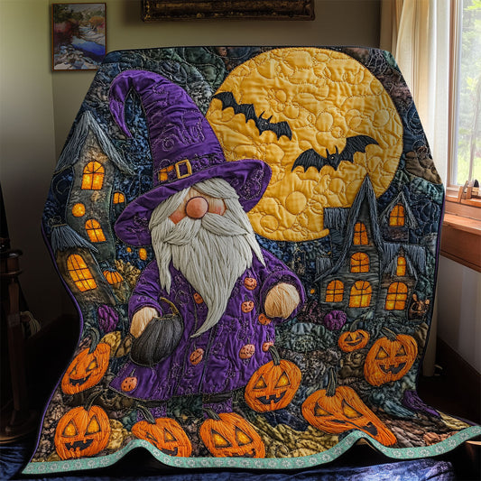 Gnome Pumpkin WX2012032CL Quilt Blanket