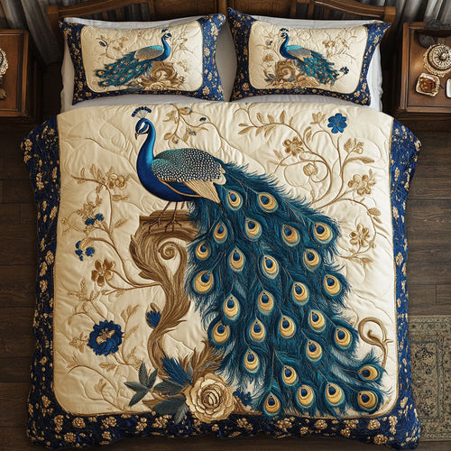 Royal Peacock WJ1802030CL Quilted Bedding Set