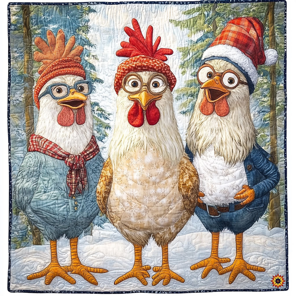 Winter Of Rooster WY3010019CL Quilt Blanket