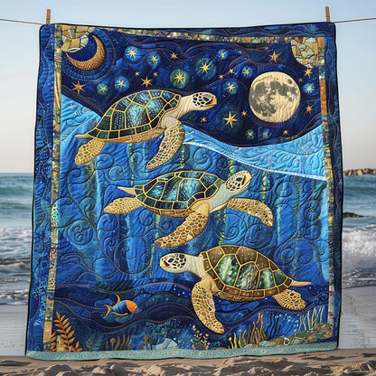 Sea Turtle WJ1309025CL Quilt Blanket