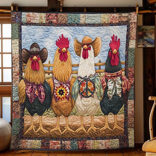 Feathered Cowboy WN1812025CL Quilt Blanket