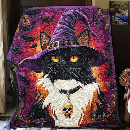 Wizard Black Cat WY0801081CL Quilt Blanket