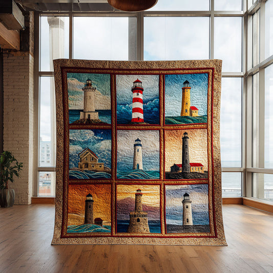 Lighthouse Coastal Light CW1208050CL Quilt Blanket