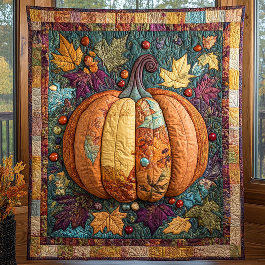 Rustic Pumpkin CP3006040CL Quilt Blanket