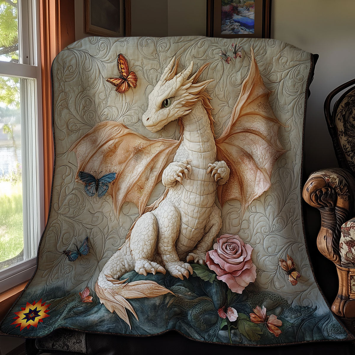 White Dragon WY2911025CL Quilt Blanket