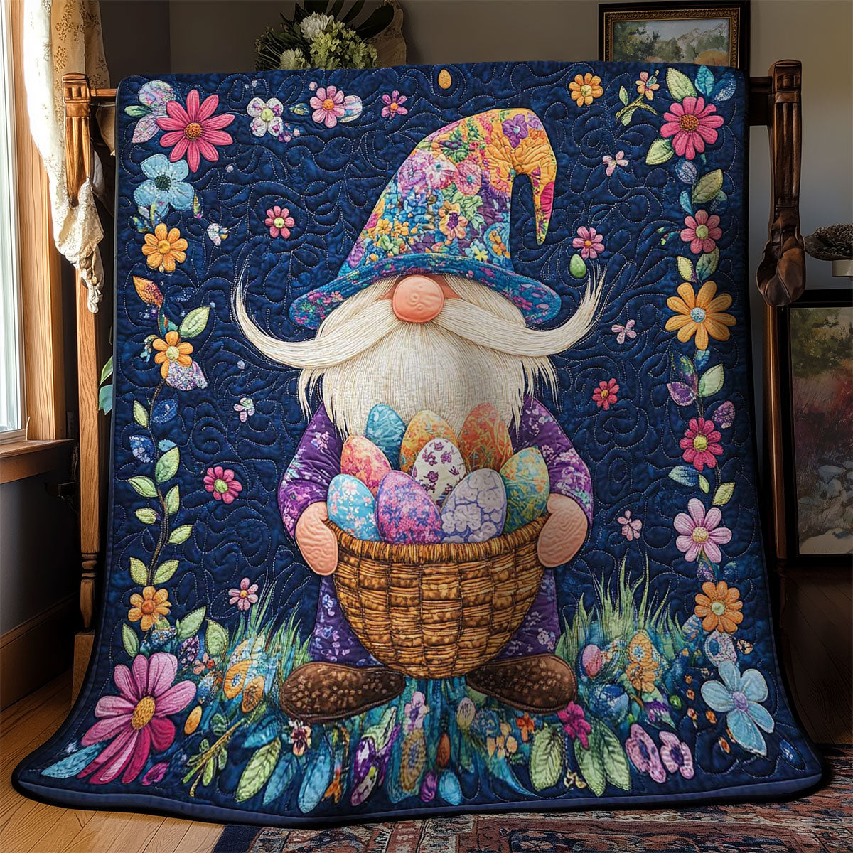 Gnome’s Egg Wonderland WN1501044CL Quilt Blanket