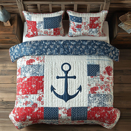Anchor Patchwork WY1402002CL Quilted Bedding Set