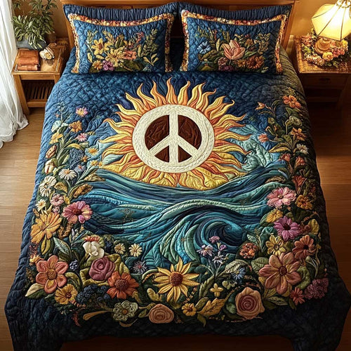 Sunrise Peace WN1202044CL Quilted Bedding Set