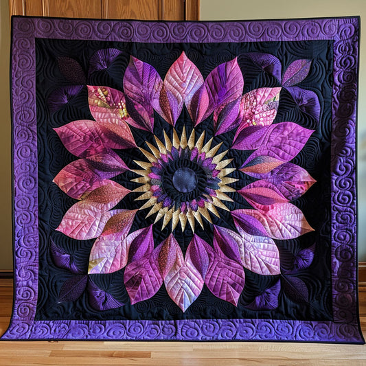 Hippie Purple Flower WJ1303010CL Quilt Blanket