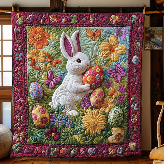 Easter Bunny Meadow WJ1501006CL Quilt Blanket
