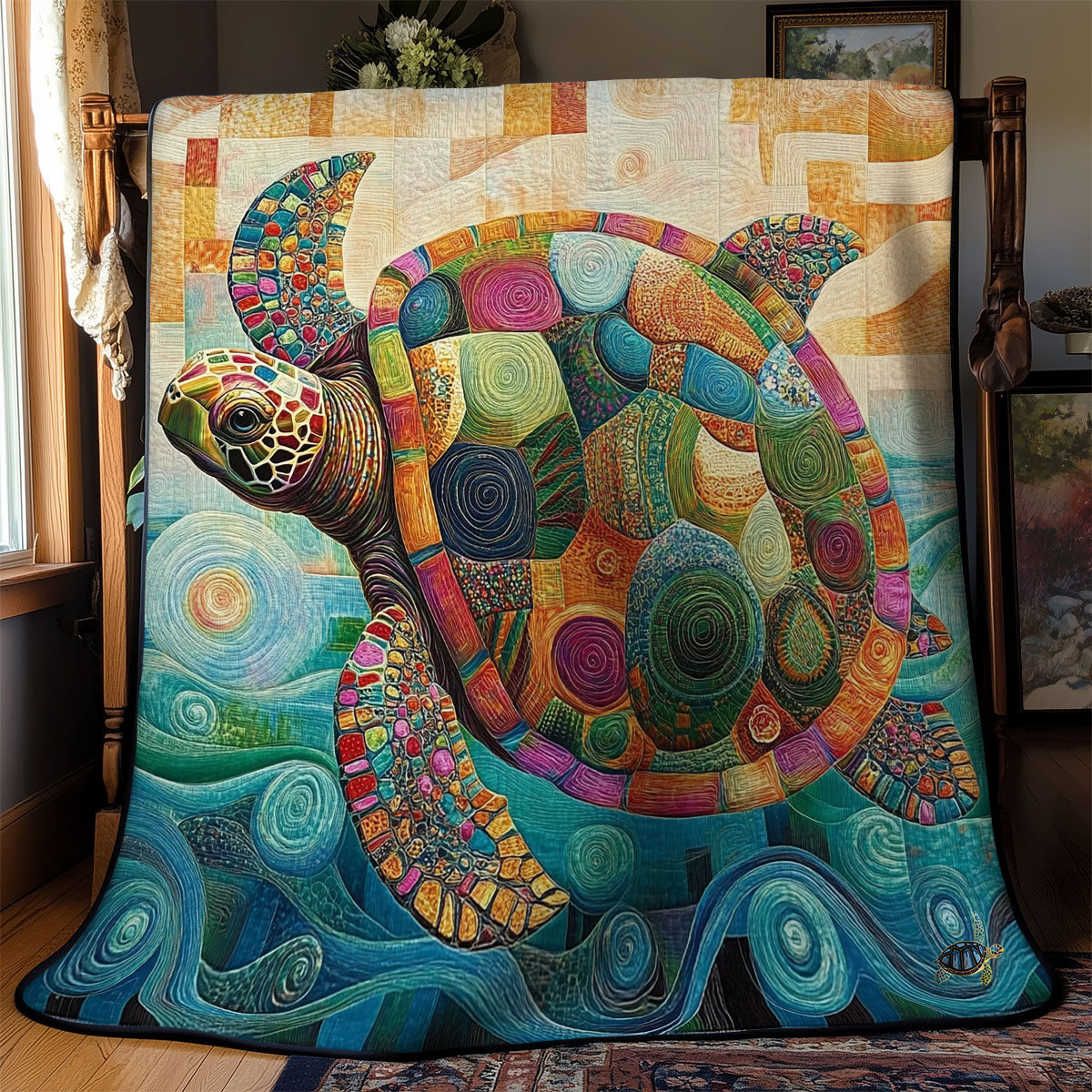 Abstract Turtle WY2110020CL Quilt Blanket