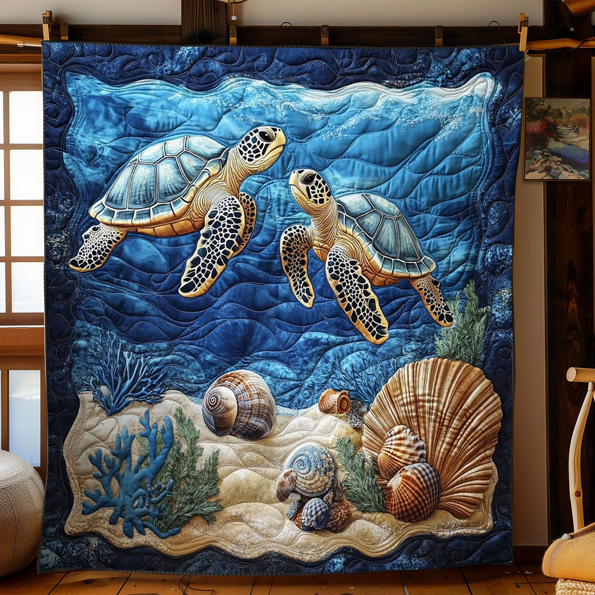 Turtle WJ0401025CL Quilt Blanket