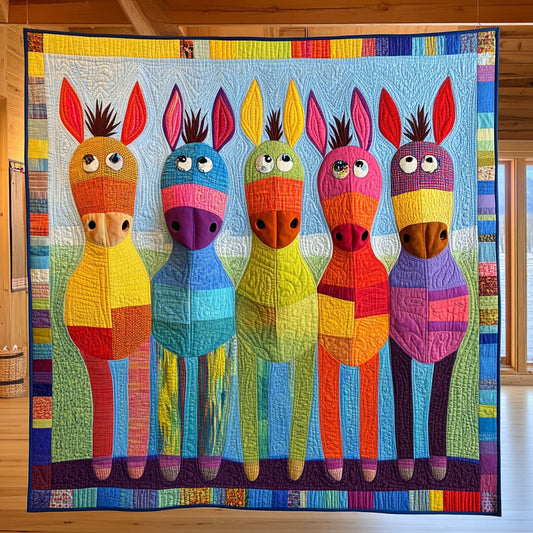Patchwork Donkey CW2508045CL Quilt Blanket