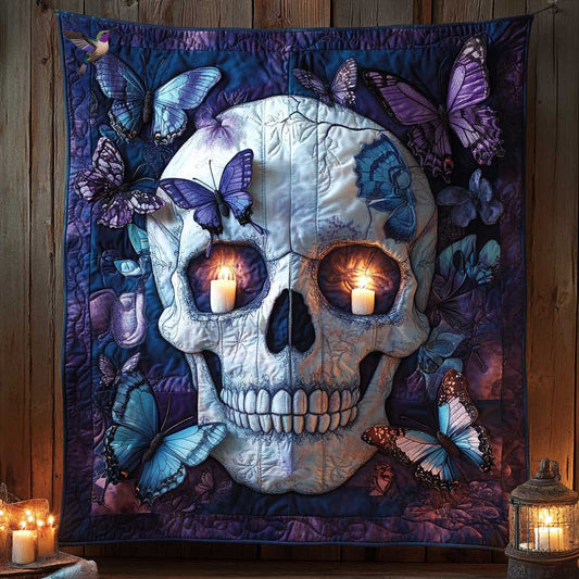 Skull Of Butterflies WN2410011CL Quilt Blanket