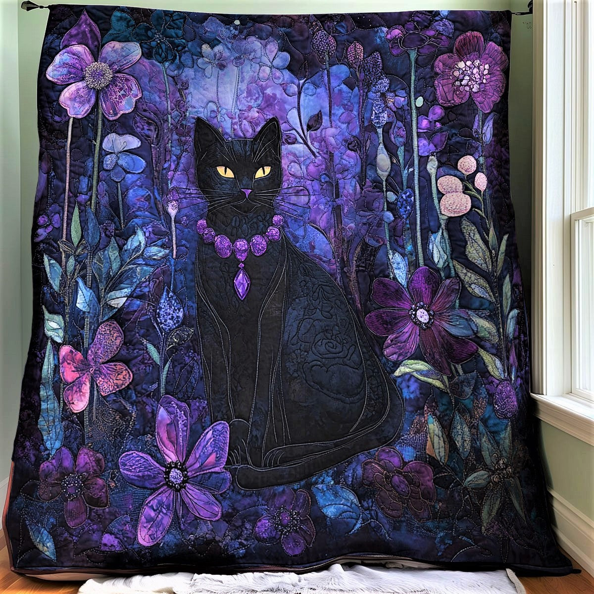 Mystic Cat XB0703002CL Quilt Blanket