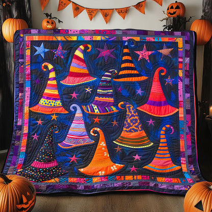 Witch Hat Halloween WP1308039CL Quilt Blanket