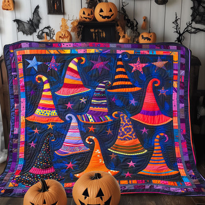 Witch Hat Halloween WP1308039CL Quilt Blanket