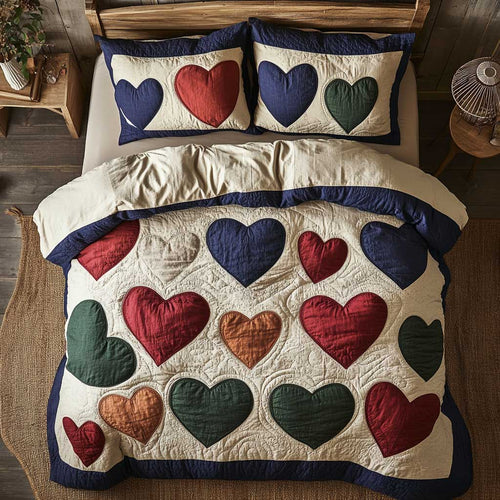 Blissful Heart WP0802043CL Quilted Bedding Set
