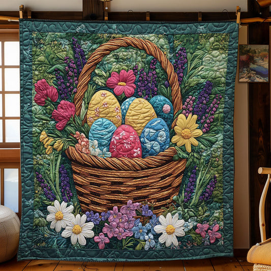Easter Treasure Baskets WN1501023CL Quilt Blanket