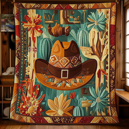 Cowboy Hat WY2301048CL Quilt Blanket