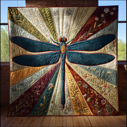 Graceful Dragonfly CW0609035CL Quilt Blanket
