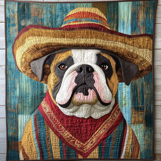 Mexico Bulldog CP2905027CL Quilt Blanket