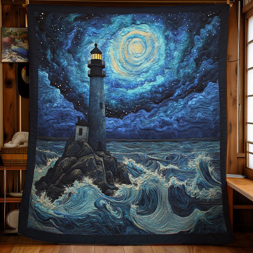 Stormy Lighthouse CW1406033CL Quilt Blanket