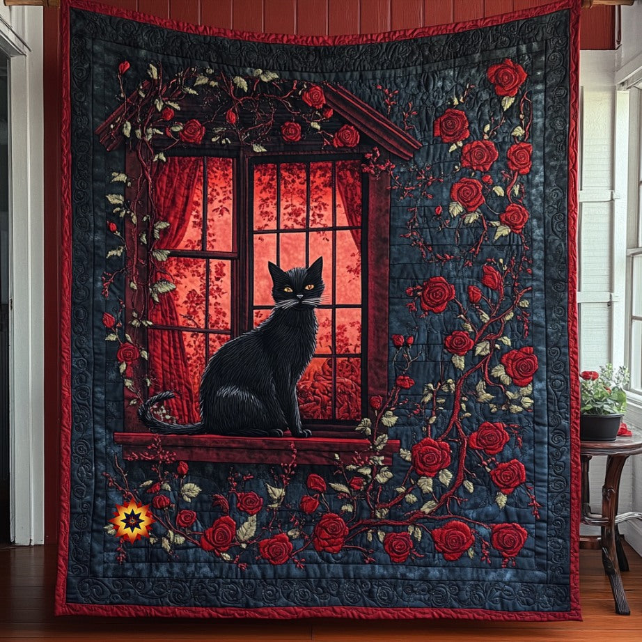Cat Sleepless Night WU0511037CL Quilt Blanket