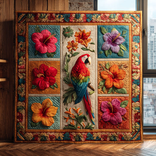 Parrot Glow CW2808033CL Quilt Blanket