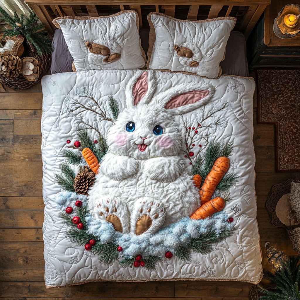 Bunny Carrot Happy WT2402010CL Quilted Bedding Set