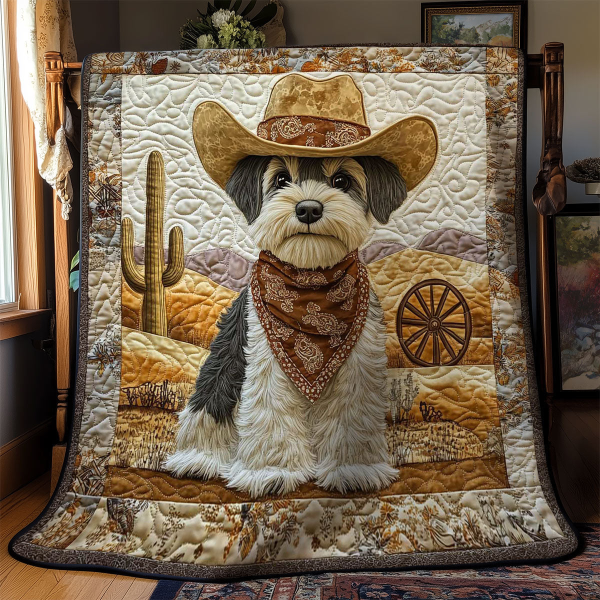 Schnauzer Rancher WN0901003CL Quilt Blanket